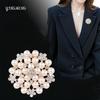 Women's Rhinestone Pearl Brooch Pin - Anti-Exposure Corsage Trench Coat Suit Accessory