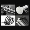 100Pcs Nylon Universal Cable Tie Buckles Multipurpose UV Resistant Cable Ties Tool Heavy Duty Self-Locking Zip Ties Holder