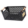 Plastic Storage Basket Multifunctional Portable Hollow Desktop Storage Baskets with Handle for