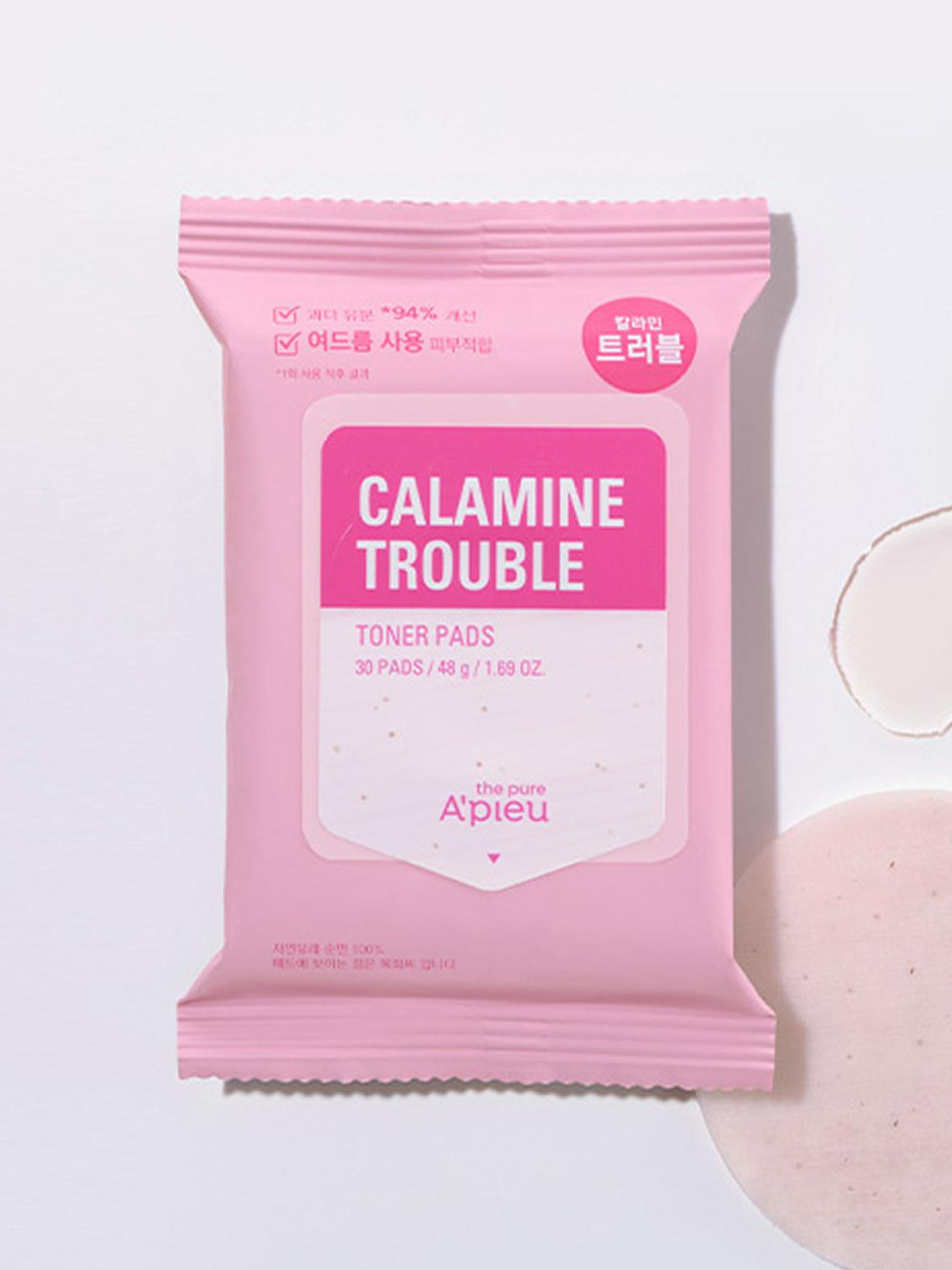 A Pieu The Pure Calamine Пэды от проблемной кожи с каламином (30 листов / 48 г) 1ea