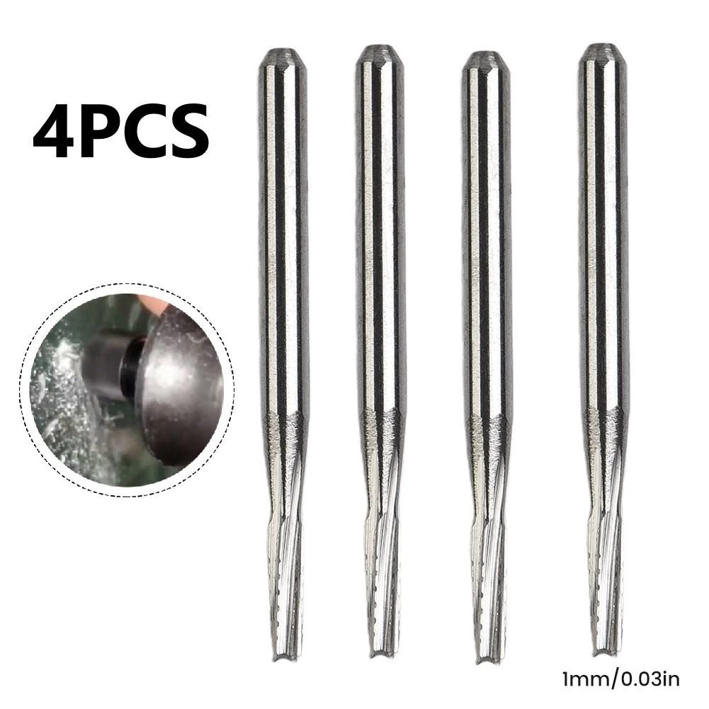 

Windshield Repair Drill Bit Set with Four Tapered Carbide Tools at 1mm Size