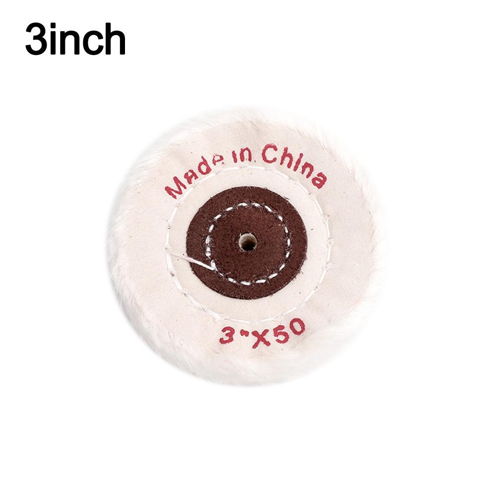 Langlebige 2-12 Zoll Räder Polierrad Baumwollflusen Tuch Weißes Polierrad Poliertuch Rad Schmuckwerkzeuge