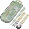 Studio Ghibli My Neighbor Totoro Trio Set (Chopsticks, Spoon, Fork, Bento Box, Chopstick Case, Slide-Out Type, Made In Japan, Dishwasher Safe, Antibac