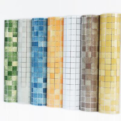Koupelnové vodotěsné obklady Samolepka na zeď Samolepicí Kuchyňský sporák Odolný proti oleji Ohnivzdorná tapeta Hliníková fólie Dekorativní fólie