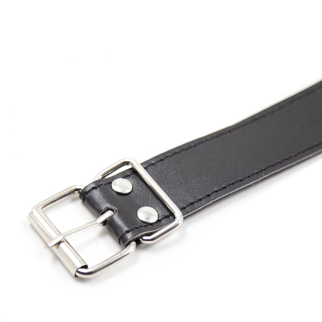 VaHppy Knebel Edelstahl Ring Schmetterlingsform S/M/L PU Länge verstellbar SM Paarspiele Alternative aufregende Zwangsöffnung