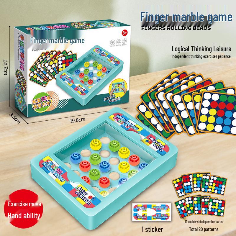 

Montessori Finger Rolling Ball Game: Early Education Puzzle for Logical Thinking & Concentration