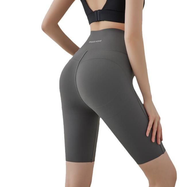 Lulu Women's High Waist Shark Yoga Shorts - Thin, Summer Sports Cycling Pants