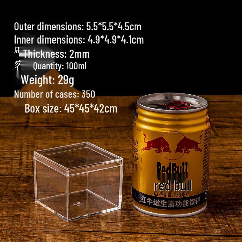 Quadratische Transparente Harte Kunststoffbox: Vielseitige Lebensmittelverpackung, Betta-Fischzucht, Kristallschlamm, Überraschungsbox, Hochzeits-Süßigkeitenaufbewahrung.