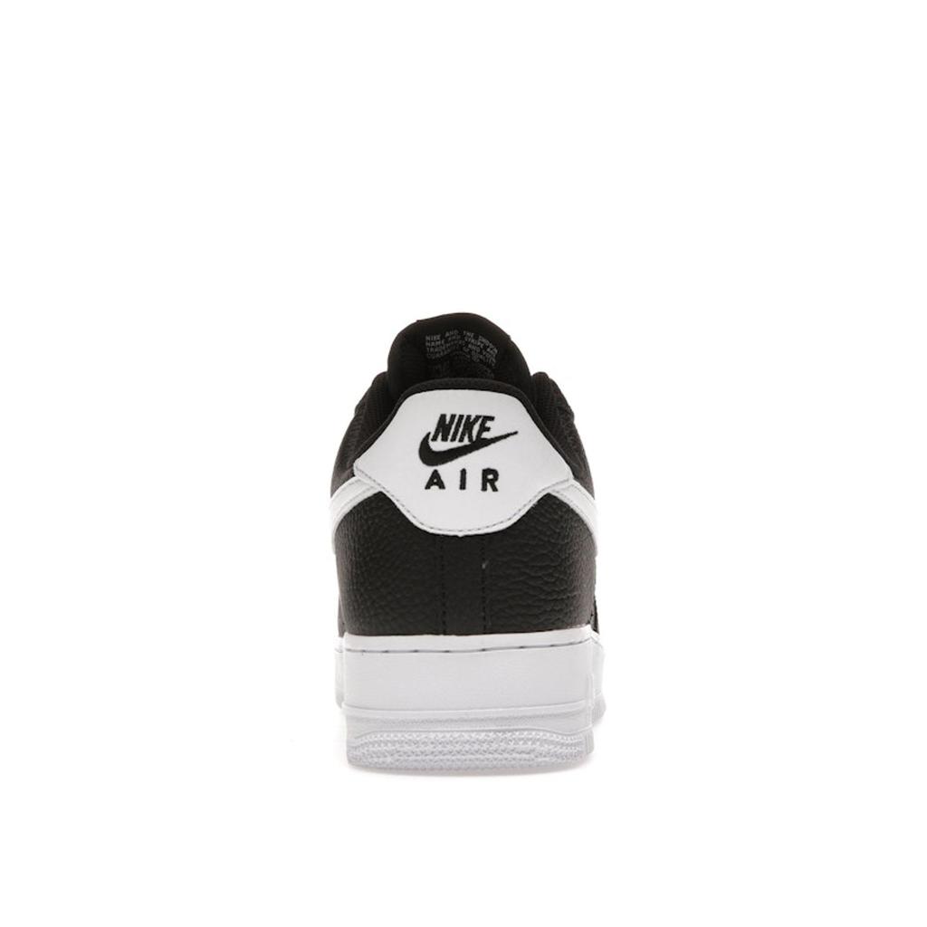 Nike Air Force 1 07 Black White Tumbled Men Sneakers CT2302-002