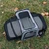 Portable Feline Travel Bag Multi-Entry Expandable Pet Carrier Mesh Pet Travel Carrier Easy to Clean Included Tether for Outdoor