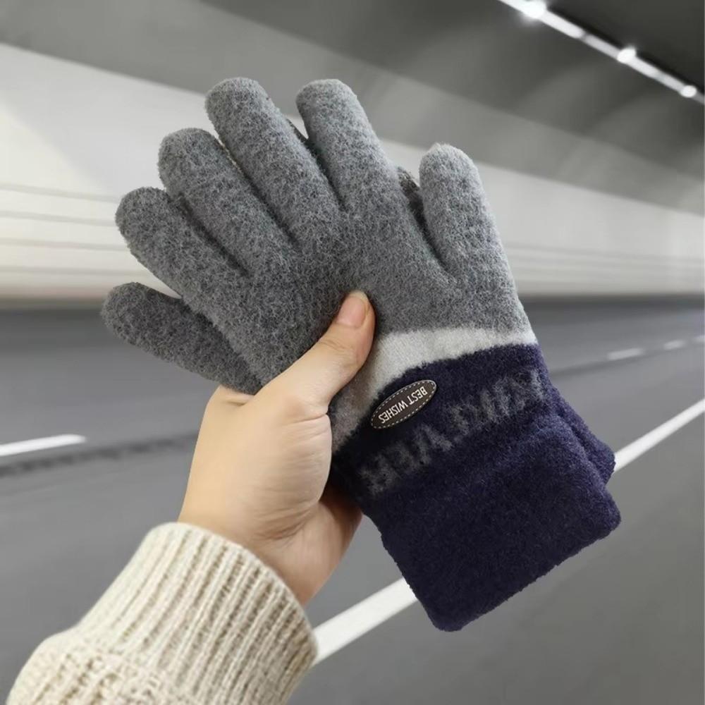 Warm Five-finger Gloves Knitted Cycling Gloves Unisex Touchscreen Gloves