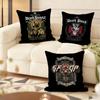 Five F-Finger Death P-Punch Cushion Cover Soft Short Plush Pillow Cover Smooth Cozy Texture Aesthetic Cushion Case Home Decor