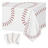 XIENBLOC 3pcs Tablecloths Baseball Birthday Party Supplies Disposable Plastic Tab