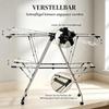 Foldable Clothes Drying Rack with Wheels, Mobile Drying Stand, Versatile Drying Rack, Generous Laundry Tower