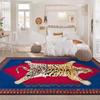 Tappeto Retro Lusso Leggero Morbido Antiscivolo Grande per Soggiorno Facile da Pulire Tappetino per Tavolino Divano Fantasia Tigre Carino Decorazione Tappeto per Camera dei Bambini