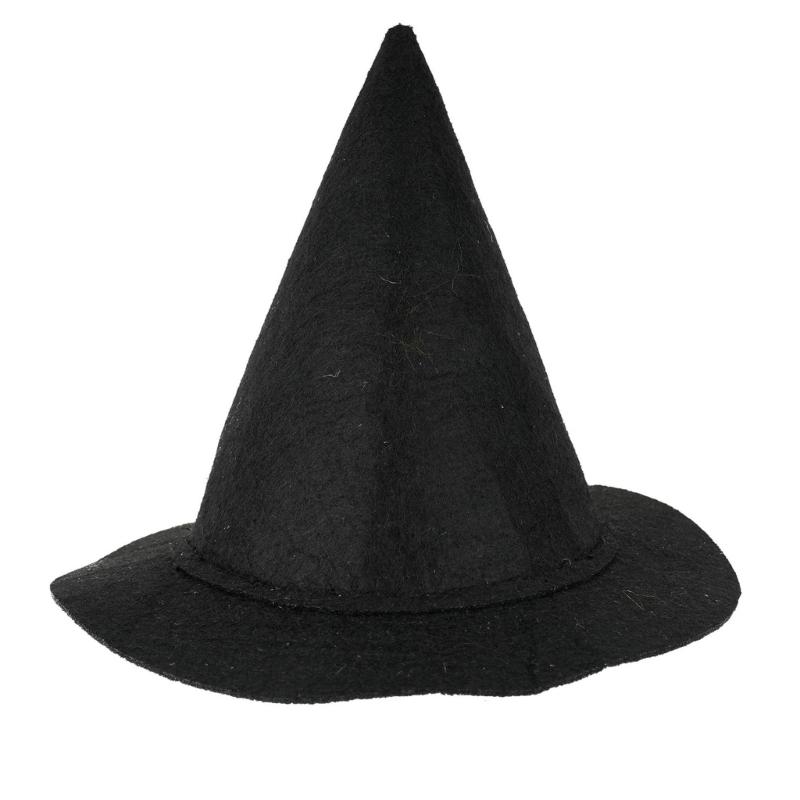 

Felts Witch Hat Wizard Hat Wide Brim Foldable Witches Witch Cap for Cosplay Masquerades Halloween Costume Accessories small