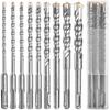 Drill Bit Set - AIMOONSA - SDS-Plus - 9 Pieces - Carbide Tip - Long. 160 Mm