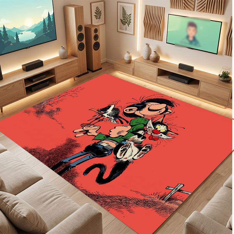 Gaston Lagaffe Rug Soft Thick Non Slip Floor Carpet for Bedroom Living Room Home Decor