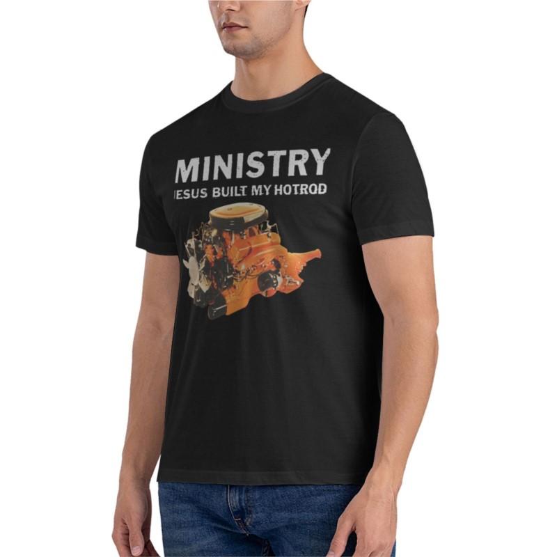 Ministry Jesus Built My Hotrod Fitted T-Shirt vintage clothes aesthetic clothes Blouse kawaii clothes