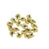 18K Gold-Plated Peacock Ear Hook & Pendant Set with Pearl Base and Zirconia Studs - DIY Earring Accessories