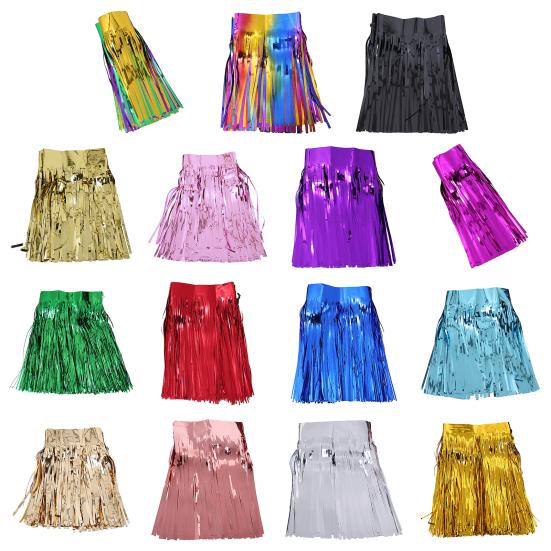 Rainbow Foil Tassel Garland 9.84 Feet Party Supplies Colorful Streamers for Floats Graduation Birthday Wedding Carnival Photo Backdrop Decorations