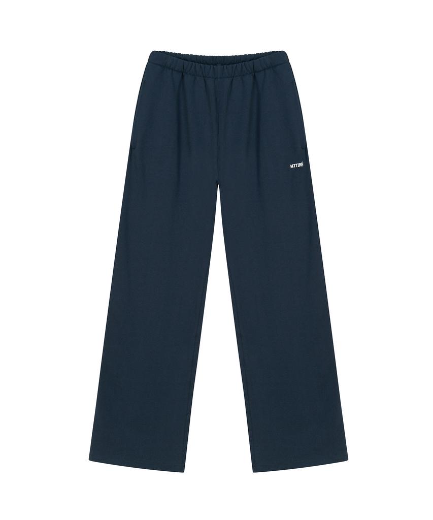 Matile Basic Straight Sweatpants / Navy