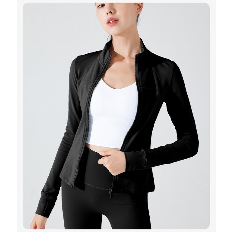 Damen Winter Gepolstertes Fitness Langarmshirt Übung Laufen Yoga Top