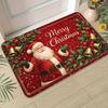1Pcs Anti Fatigue Kitchen Rugs, Pack, "Merry Christmas Sa Print Waterproof Non-Slip Thick Cushioned Mat Comfort Standing Mat