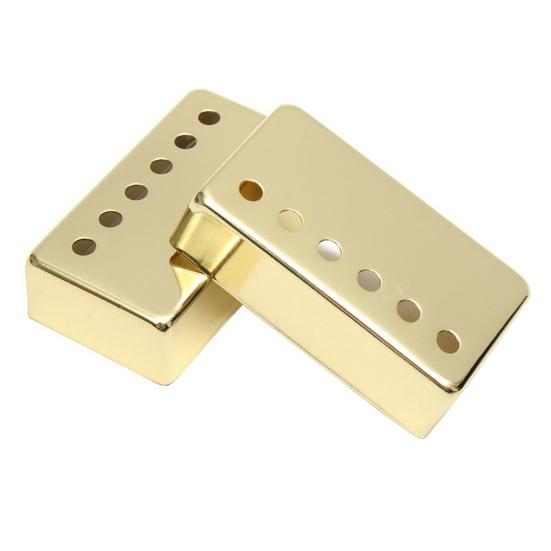 

2Pcs Pickup Covers Musical 50/52mm Pole Spacing Brass Electric Guitar Humbucker Pickup Covers for Epiphone Les-Paul золотистый