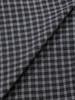 Eogeulliswedou Button Check Frill Blouse (Charcoal)