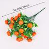 1 Pcs 7 Prong Faux Lucky Fruit Artificial Plants Plastic Grass For Wedding Hotel Home Decoration Accessories
