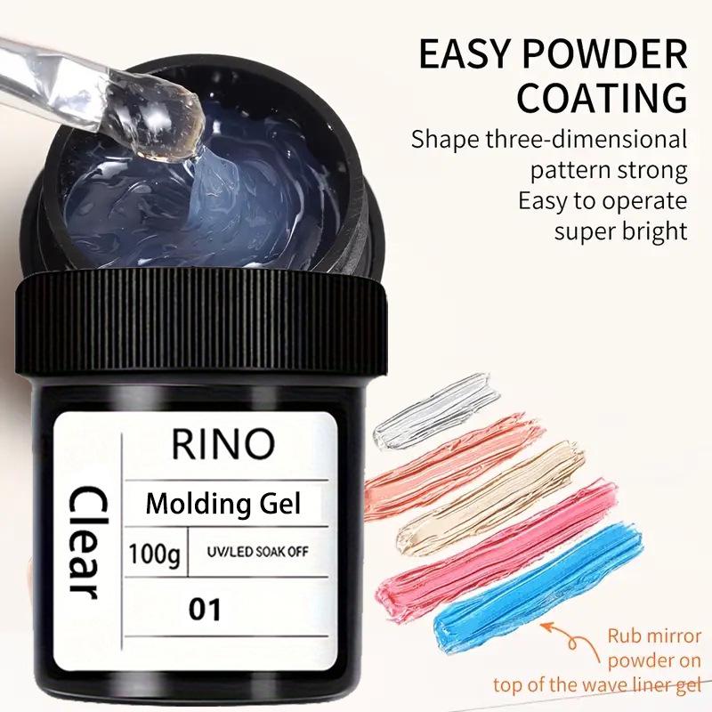 Gel s velkou kapacitou, protiskluzový, 3D tvarovací, pro lepení diamantů a styling, bezoplachový, proti práškovému otěru