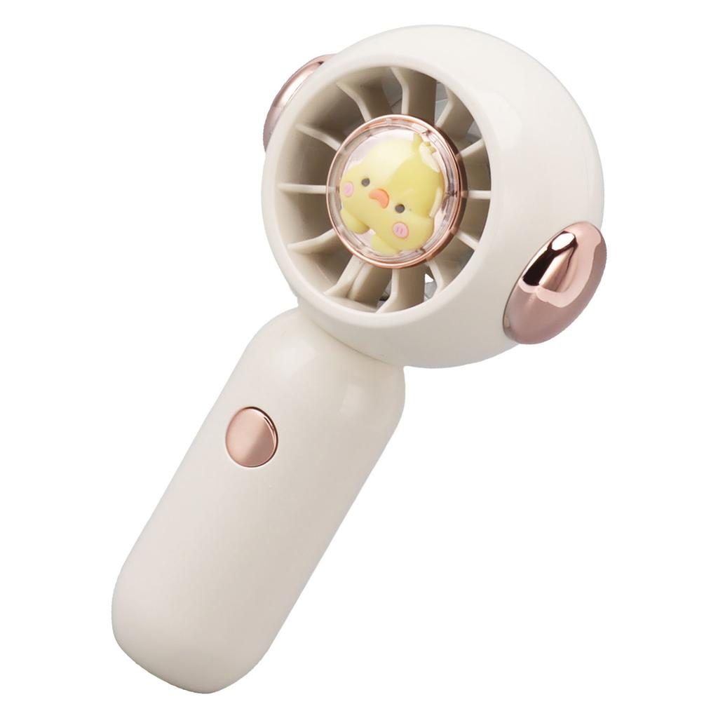 Handheld Portable Fan USB Charging Animal Cartoon Pattern Low Noise Adjustable Hand Fan for Outdoor Travel