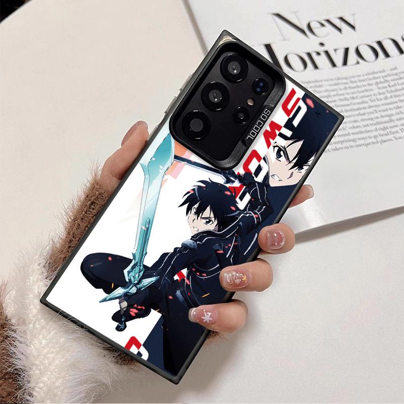 Anime Sword Art Online SAO Weiche Handyhülle für Samsung Galaxy S24 S25 FE S26 Edge S23 Ultra S22 Plus S21 + Stoßfeste Rückabdeckung