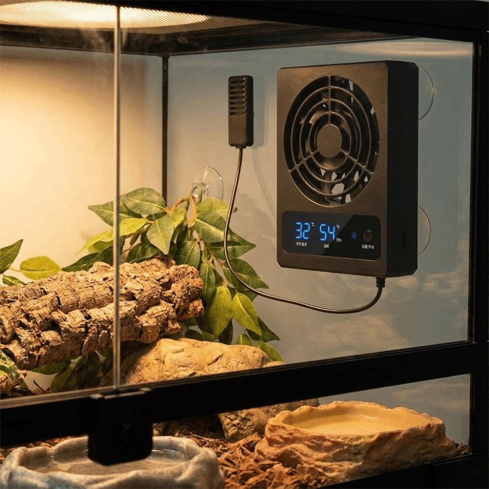 Powerful Airflow Digital Display Cooling Fan Intelligent Ventilation Fan  Heat Dissipation