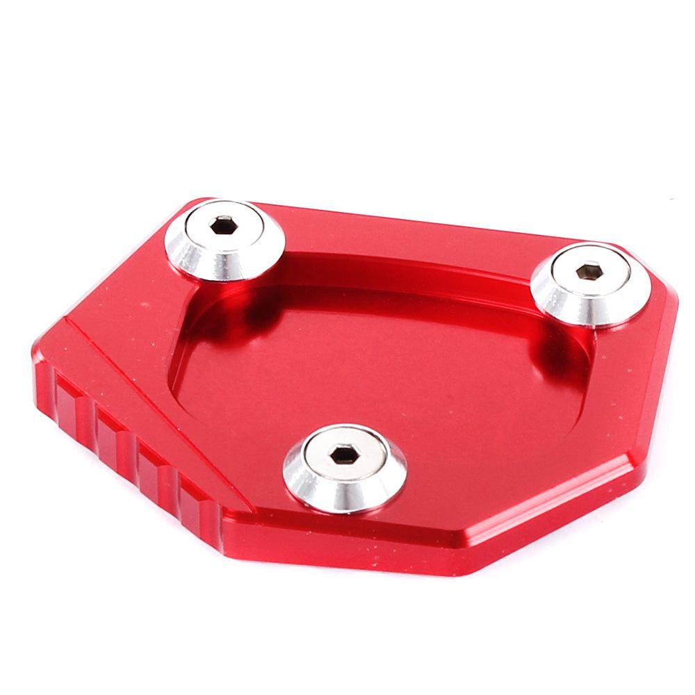 Professional Aluminum Motorcycle Kickstand Side Stand Extension Pad Plate Cover for CB400 NC700 CB250F