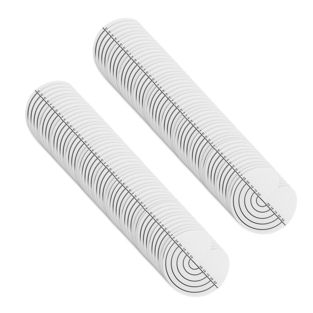 100Pcs Hair Heat Shield Guards with Scale Single Hole PVC Clear Fusion Glue Protector Hair Extension Tools for Hair