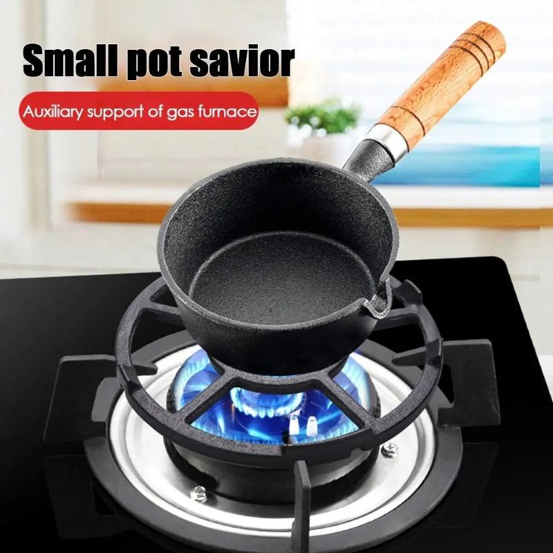 Non Slip Cast Iron Wok Support Ring Kitchen Gas Stove Stand Universal Pot Holder Cooktop Rack Small Milk Pot Anti-slip Shelf