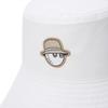 MALBON GOLF Wende-Eimerhut Off White