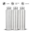 Stainless Steel Water Bottles Set of 6, 1L Each | Rust-Resistant, Shatter-Proof, Spill-Proof | Food Grade Steel | for Office, Home, Travel |(Silver)