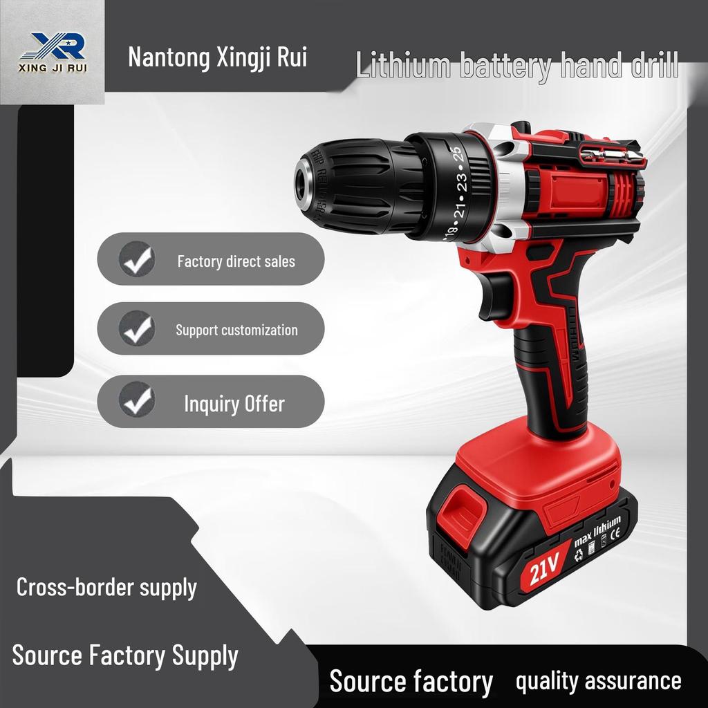 Portable Rechargeable Multi-Functional Hand Drill for Home Use