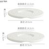 White Pearl Dot Ceramic Round Flat Plate Dessert Plate Sushi Plate Steak Plates Restaurant Molecular Cooking Creative Tableware