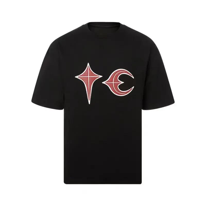 Unisexs Oversized Casual Tshirt Comfortable and Breathable Clothing American Street Short Sleeved Trendy and Cool
