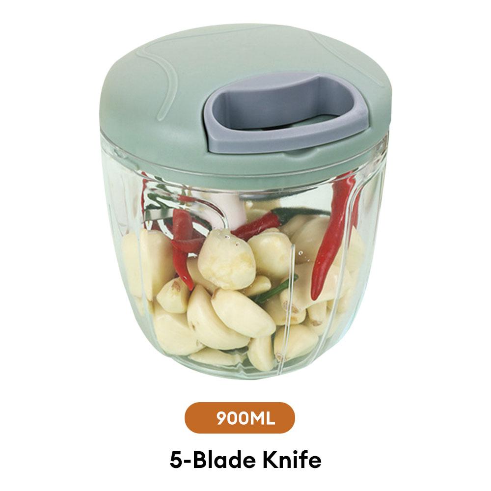 500/900ML Manual Garlic Grinder Chopper Meat Cutter Hand Pull Chop Chopper Manual Food Processor Kitchen Cooking Accessories
