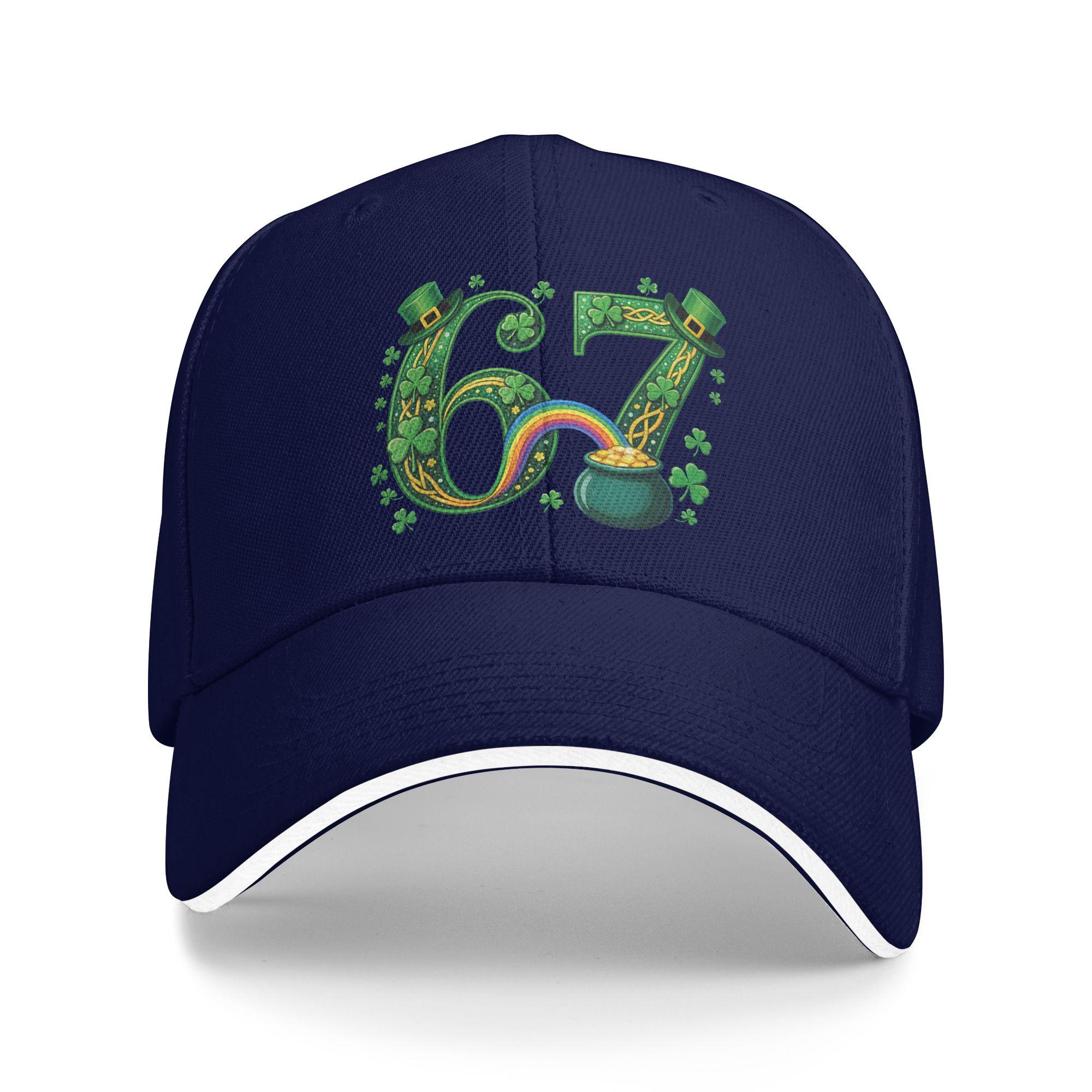 

67 Funny Six Seven Gen Meme Lucky Vibes St Baseball Cap Men Print Trucker Hat Summer Fitted Retro Outdoor Sport Snapback Cap As Picture