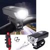 Bicycle Lights USB LED Rechargeable Set Mountain Cycle Front Back Headlight
