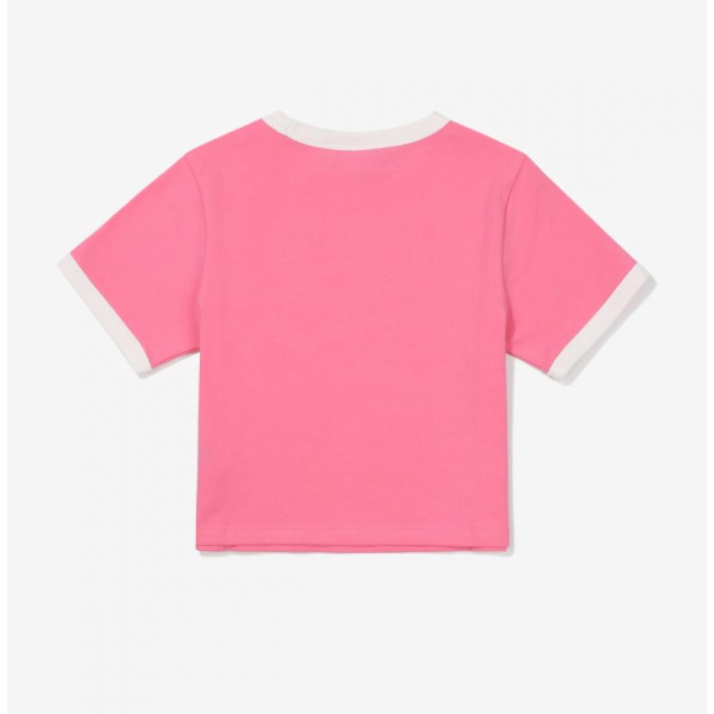 Fila Women S Slim Fit Life Crop Short Sleeve Tee fS2rSf2152f Pik