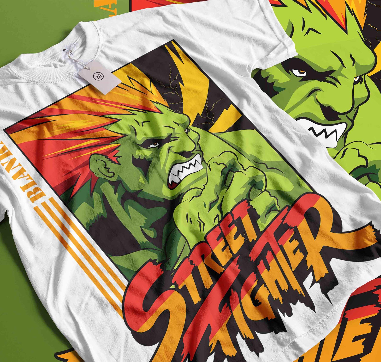 Jimmy Blanka Street Fighter 2 Anime T-Shirt S