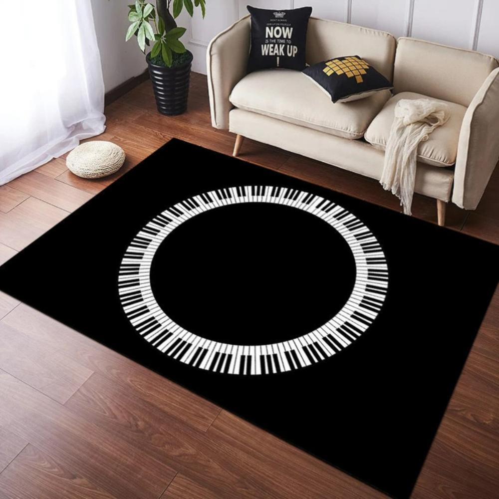 

Ковер с шумоподавлением для фортепианной музыки для декора гостиной, спальни, противоскользящий коврик, кухонный коврик для отдыха, коврик для пола на балконе, придверный коврик, подарок 120*160cm