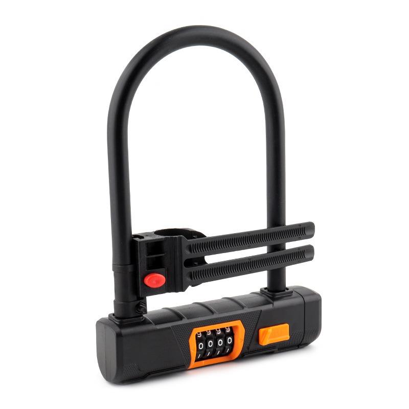 U-shaped Anti-theft Lock, Electric Bike Lock, Password Lock, Mountain Bike Lock, Electric Bike Lock, Bicycle Lock lock чёрный